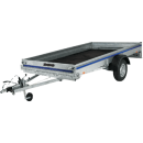 Släpvagn, totalvikt 750 kg, bromsad